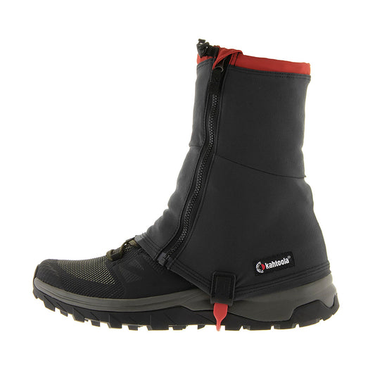 Kahtoola RENAgaiter Mid Gaiters for Hiking, Mountaineering, Trail Running, Shoe & Boot Protection in Mud, Snow & Ice - Graphite - Large|X-Large