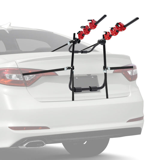 3-Bike Trunk Mount Rack, Bike Rack for Car with Fixed Strap