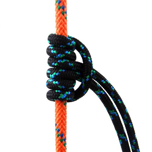 GM CLIMBING 8mm Accessory Cord Rope Double Braid Pre Cut CE/UIAA (Black, 20ft 8mm)
