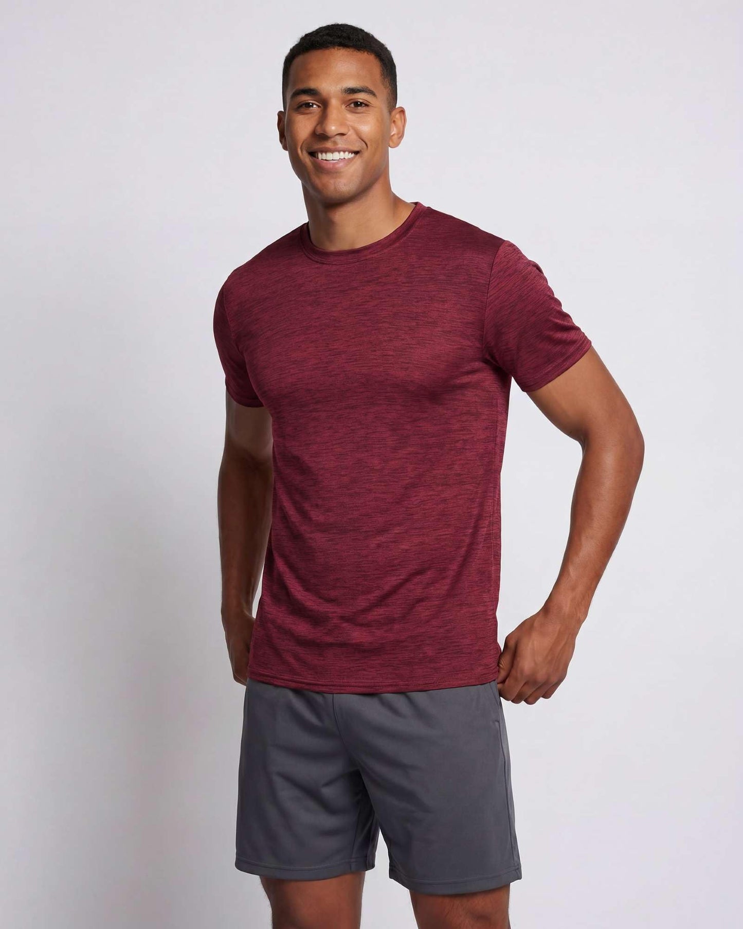 5 Pack Men's Dry Fit Short Sleeve T-Shirt Gym Workout Athletic Running Tee