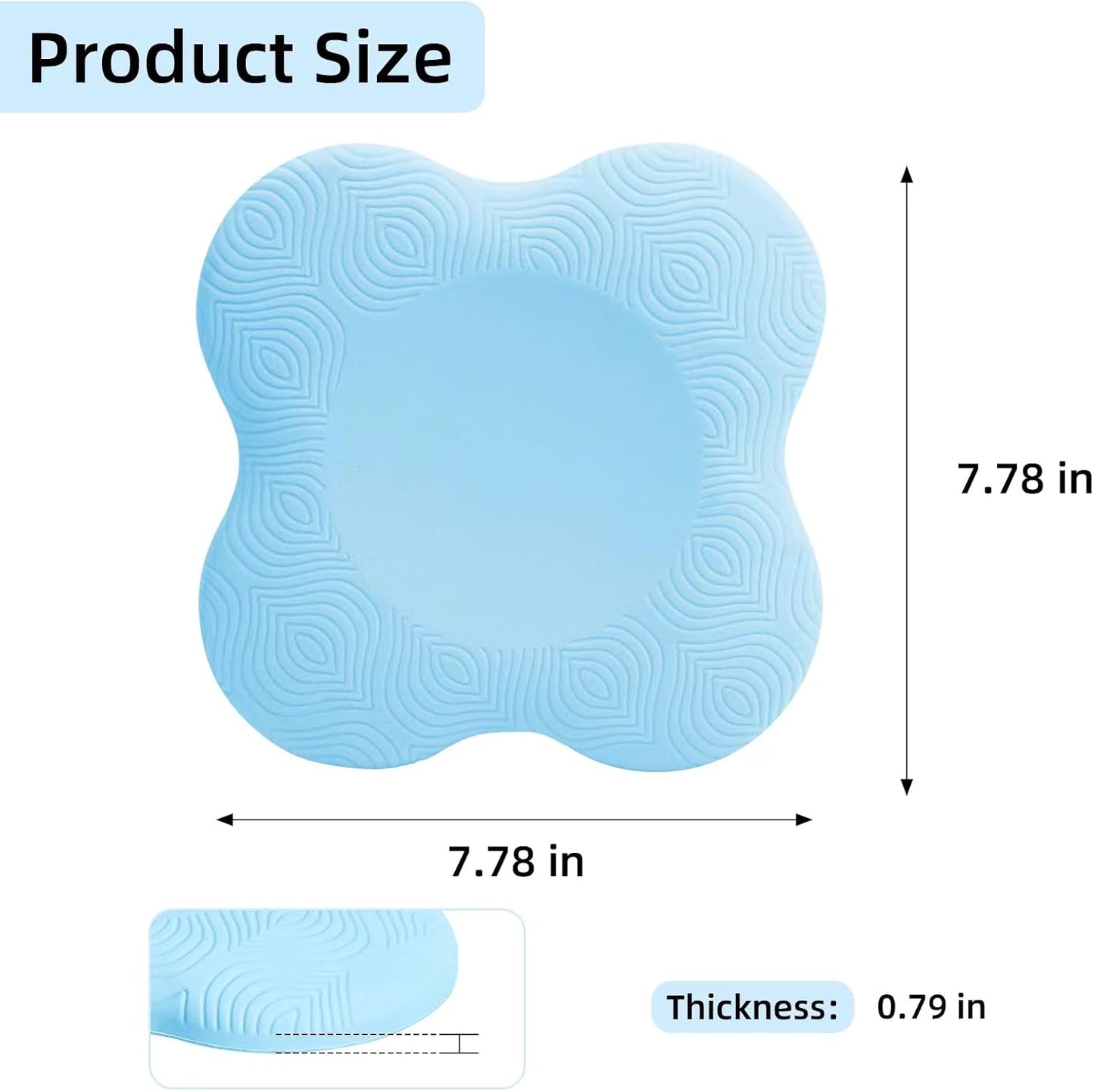 2 packs Yoga Knee Pad Cushion Extra Thick for Knees Elbows Wrist Hands Head Foam Pilates Kneeling pad Yoga Knee Cushion Thick Exercise Pads for Knees Elbows Wrist Hands Head Foam Pilates Kneeling pad，Support Foam Pads for Women and Men