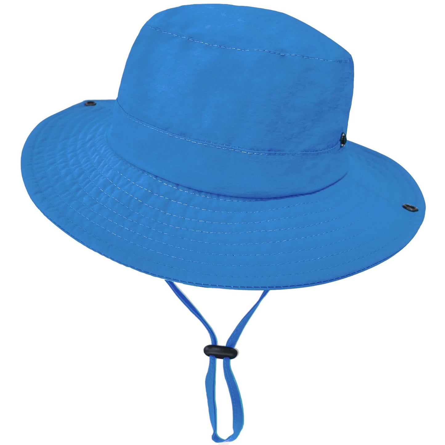 Outdoor Kids Sun Hat UPF 50+ Quick Dry Foldable Bucket Hat Lightweight Adjustable Fishing Safari Hat for Girls and Boys Royal Blue