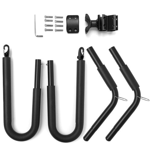 Surfboard Bike Rack, Adjustable Bike Surfboard Carrier Bracket, Fits Boards Up to 8 FT, Compatible with Short Boards, Boogie Boards, Snowboards