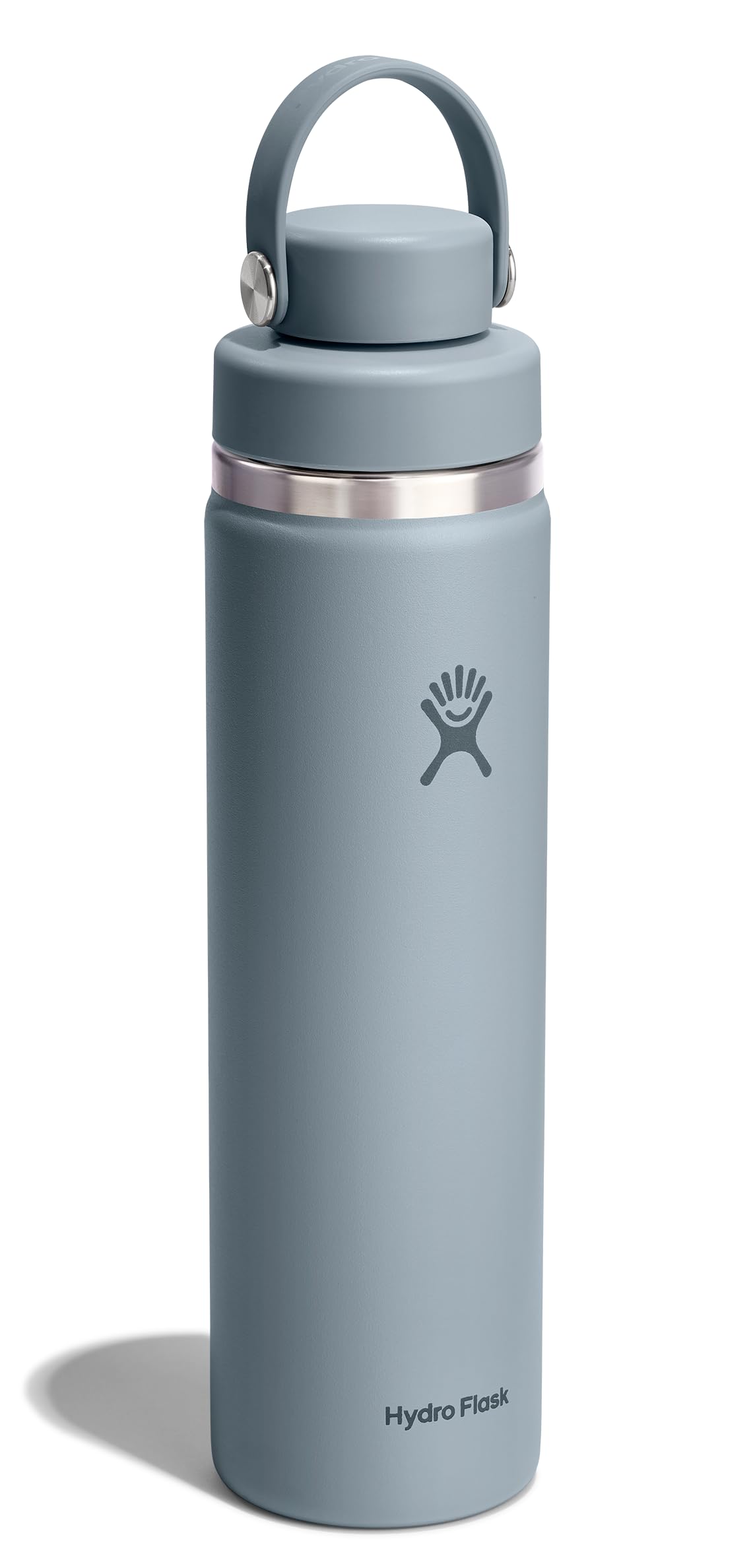 Hydro Flask Water Bottle - Insulated Stainless Steel - Wide Mouth Flex Chug Lid, Non Spill, Leakproof in 24 Oz Shale Gray