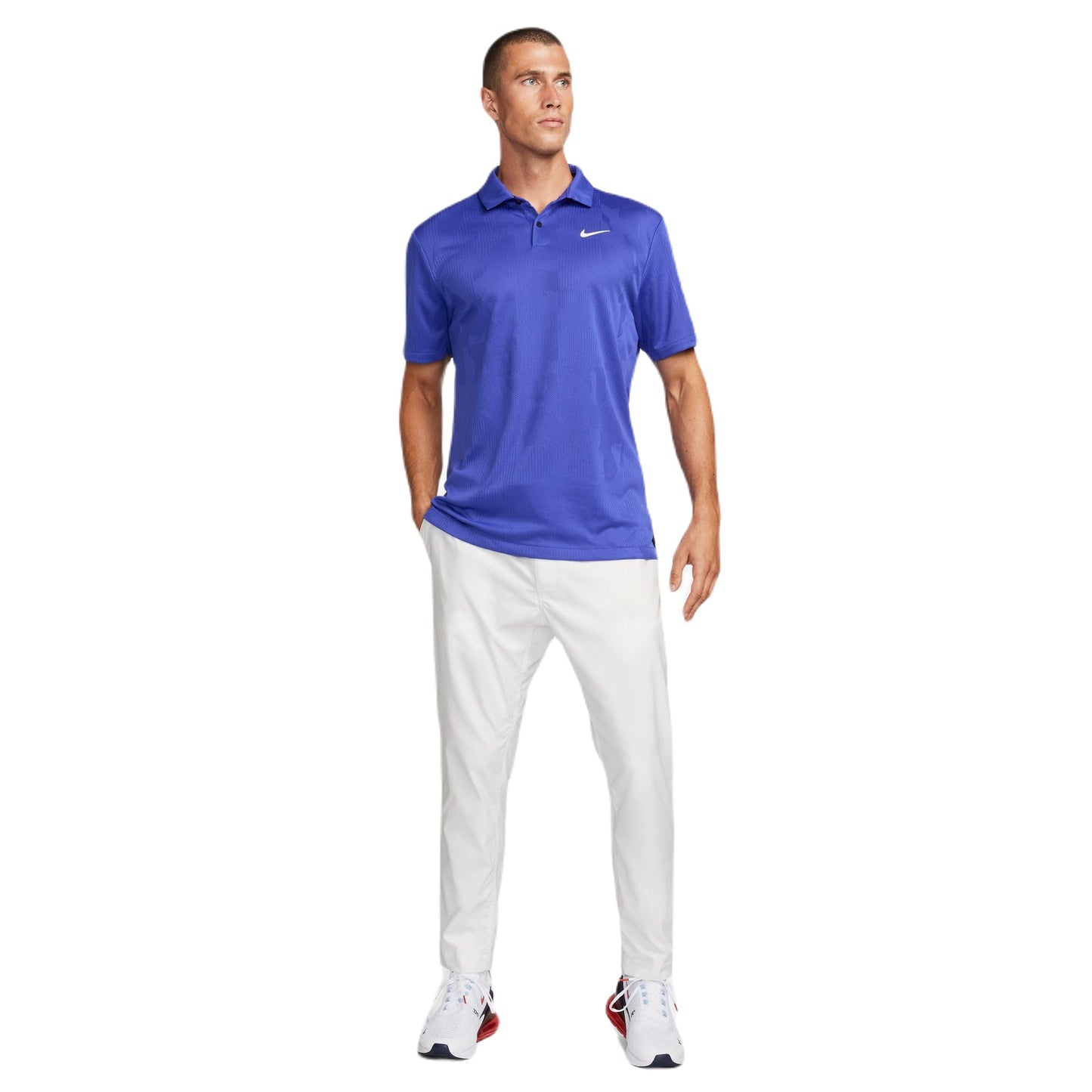 Nike Men's Dri-FIT Jacquard Tour Polo, Lapis, S Regular US