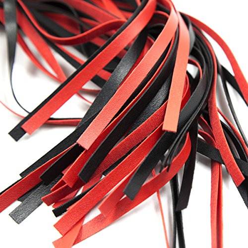 Red Horse Riding Crop 23 Inch Faux Leather Equestrian Whip for Training