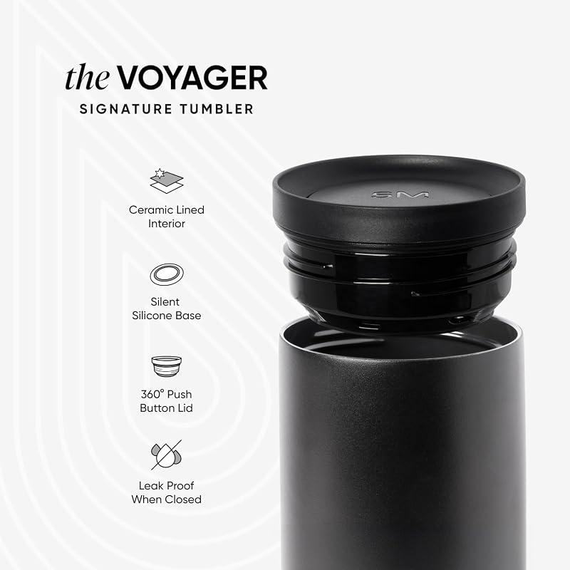 Simple Modern 16oz Ceramic-Lined Travel Mug with 360° Push-Button Lid - Slumberland