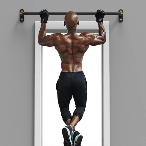 KOMFGT Wall-Mounted Fitness Horizontal Bar, Pull-up Bar for Strength Training, Suitable for Home Indoor and Outdoor Perforation Installation, Load 300kg (Steel 100cm)