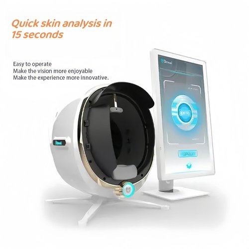 Skin Analysis Machine Facial for Salon - 21.5 Inch Products Recommender Woods Lamp Machine Professional Dermatoscope Intelligent Moisture Analyzers Instrument