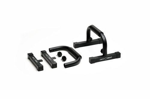 Sweet Sweat Push Up Bars, by Sports Research - Durable, Non-Slip with Comfort Grip - Calisthenics Equipment for Bodyweight Fitness & Strength Training - Floor Stand Pushup Bar Handles for Men & Women