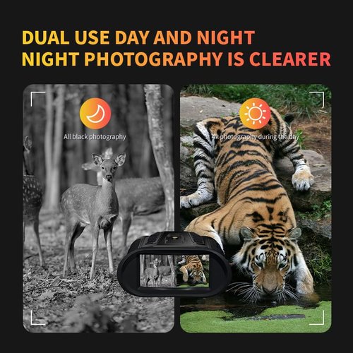 Night Vision Goggles- 4K Night Vision Binoculars for Adults with WiFi, 64GB TF Card in Night Vision,7X IR & 16X Zoom,Military Tactical Equipped with Altitude, Air Pressure and Compass Functions