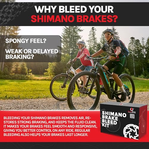 Hydraulic Brake Bleed Kit with Mineral Oil for Shimano 4 Piston Road MTB