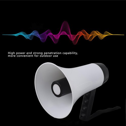 Heayzoki 30 Watt Power Megaphone Speaker, Portable Megaphone Speaker with 300s Recording Function, 500M Distance, 1500mAh Battery