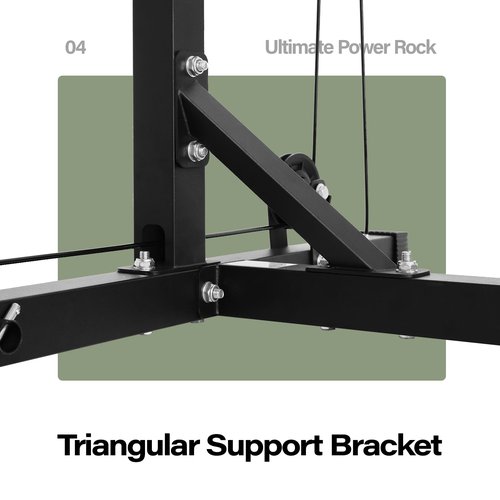 Power Rack | 5-in-1 Power Cage with Adjustable J-Hooks, Cable Machine & Pull-Up Bar | Home and Garage Gym Equipment for Strength Training (Black, BK Power Cage)