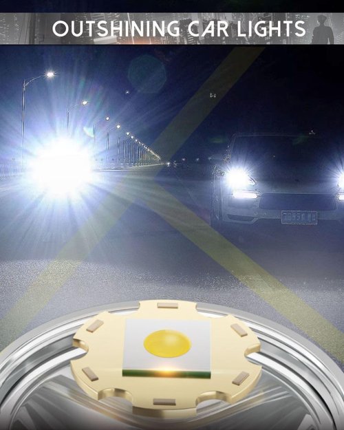 LBJD Professional LED Hunting Headlamp – Super Bright Rechargeable Headlight, 4X Brighter with Battery Pack & Phone Charger – Ideal for Hunting, Camping, Fishing, Emergencies