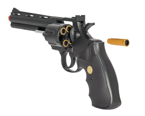 UKARMS G36B Spring Airsoft Magnum Revolver Replica w/ Shells + 6mm BBs (Black)