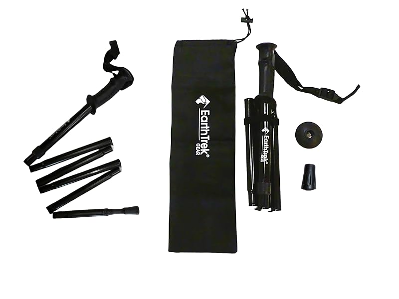 Hiking Poles - Compact Adjustable Trekking Poles, 45-50" Aluminum Lightweight Walking Sticks
