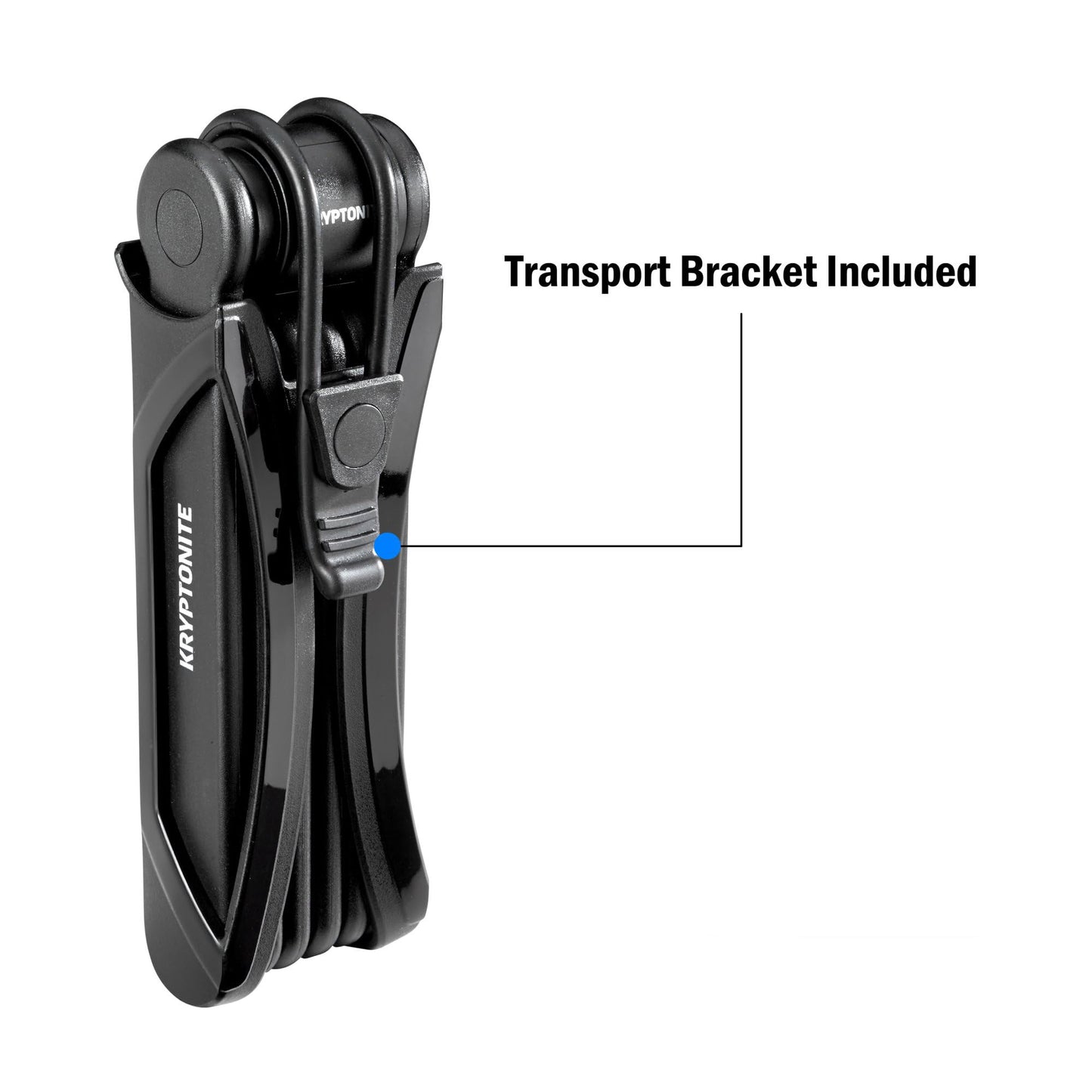 Kryptonite Folding Bike Lock, Compact Lightweight High Security Anti-Theft Foldable Bicycle Lock with 2 Keys and Mount for E-Bikes Scooter Road Mountain Bikes, 88.4cm (34.8 in)