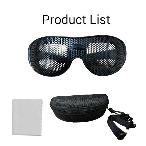 LVPETALIZE Wire Mesh Safety Glasses,Safety Goggles Breathable Shock Resistant Iron Mesh,Glasses for Military Cs Outdoor Game Fans Activity