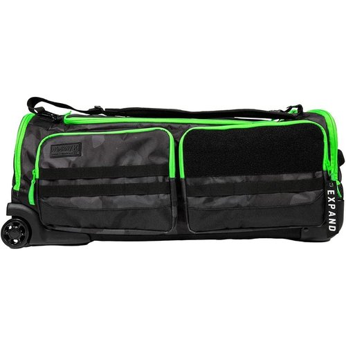 HK Army Paintball Expand 75L Roller Travel Gearbag - Shroud Neon Green