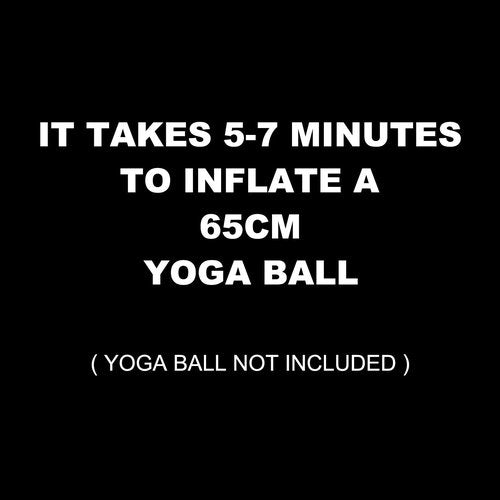 Exercise Ball Pump, Hand Air Pump for Stability Workout Yoga Ball, with 2 Plugs for Valve & 1 Plug Remover for Easy Deflation (Hand Pump)