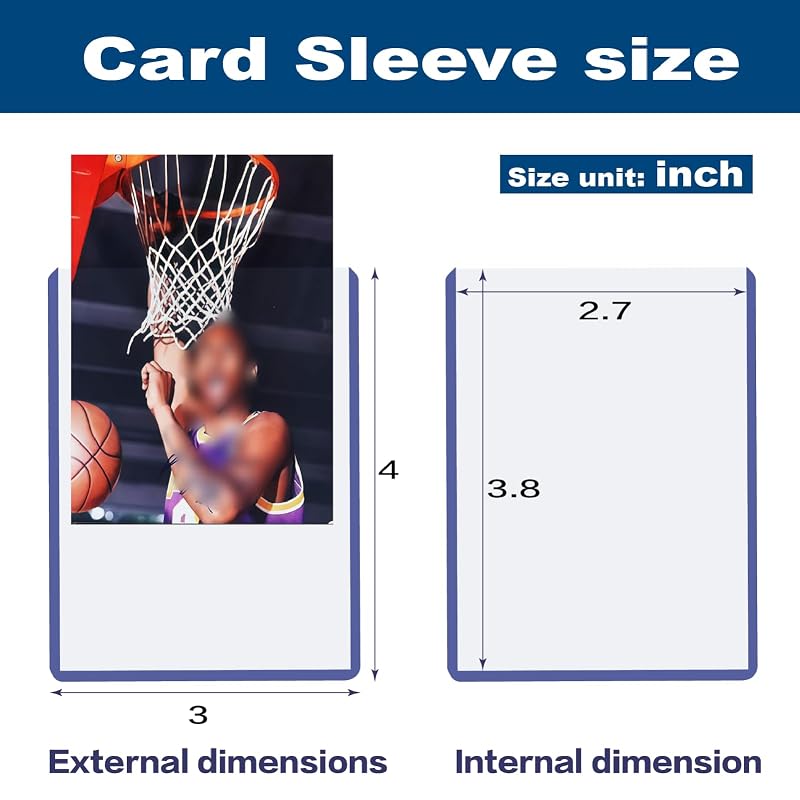 600 Hard Card Sleeves Toploaders for Cards - 3 x 4 Baseball Card Protection - 55pt Premium Top Loaders - 600 Count (Variation: 600 Hard Sleeves)
