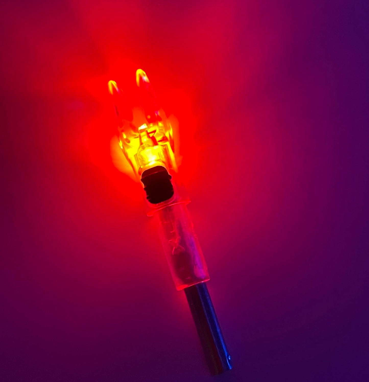LEANPRO 6Pack Lighted Nocks for Arrows .204".233".244".246" Inside Diameter Lighted (X Lighted Nocks with ON/Off Switch, Red)
