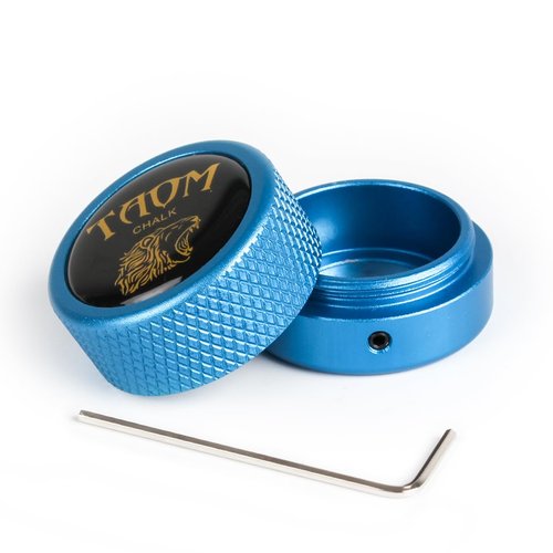YEUEK TAOM Pool Chalk Holder Round Shaped Practical Tool Billiards Accessories Magnetic Mini Chalk Tip Case Container Round Box Billiards