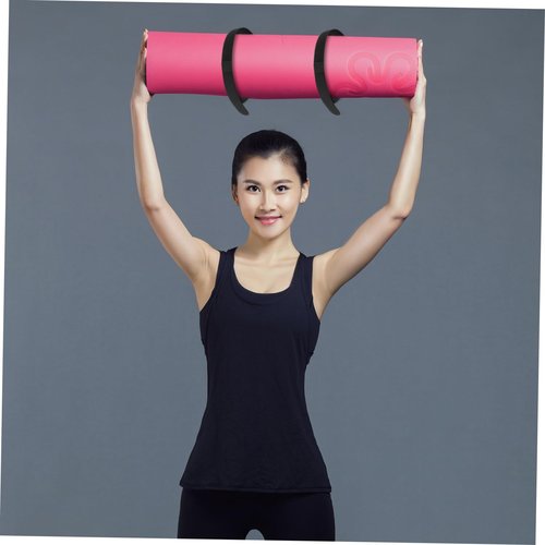Artibetter 25pcs Adjustable Nylon Straps for Yoga Mats Multipurpose Cargo Binding Belt Cinch Strap for Transport of Goods Black