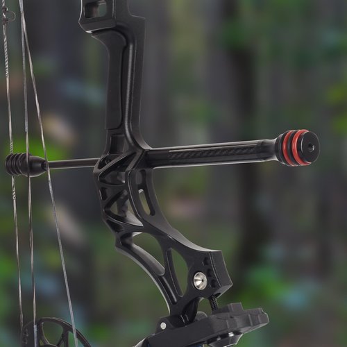 FENJANER Archery 8″ Bow Stabilizer- Carbon Fiber Bow Balance Bar with Damping System for Compound/Recurve Bow Hunting Archery Accessory Equipment (8 Inch)