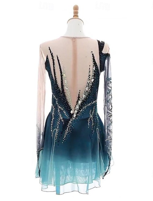 ZYDANC B,M, Figure Skating Competition Dress for Girl Ice Dance Gymnastics Art Performance Clothing Rhythmic Gymnastics Leotard