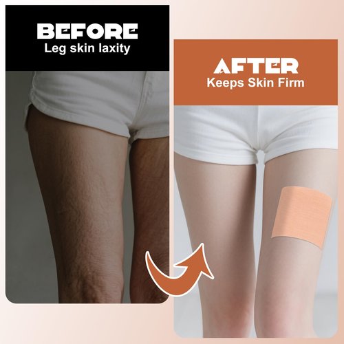 DANHMAO 100 Pcs Thigh Lift Tape Tape for Women Waterproof Tummy Lifting Body Tape Elastic Anti Chafing Friction Adhesive Strips Skin Lifting Inner Thigh Loose Skin Smooth Cellulite
