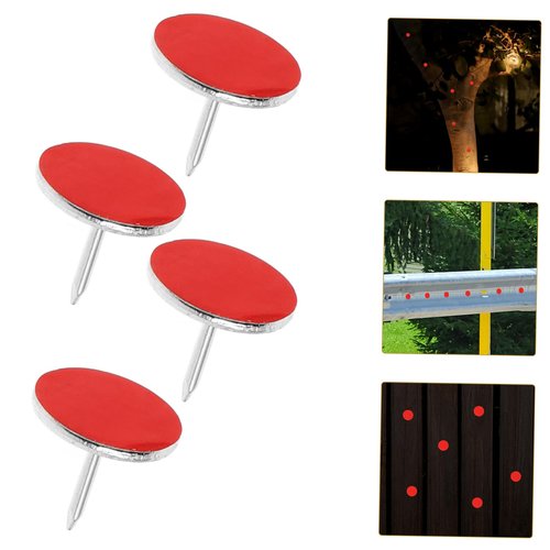 balacoo Enhanced Night Visibility 50 Reflective Push Pins for Outdoor Activities Trail Marking and Hunting