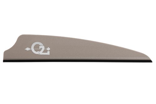 Q2i Fusion X-II Target Archery Vanes - Ultra-Lightweight with Tri-Fusion Adhesion Technology, Premium Arrow Fletching, and Low Profile Design for Archers (2.5 Inch) (36, Desert TAN, 2.5 Inch)