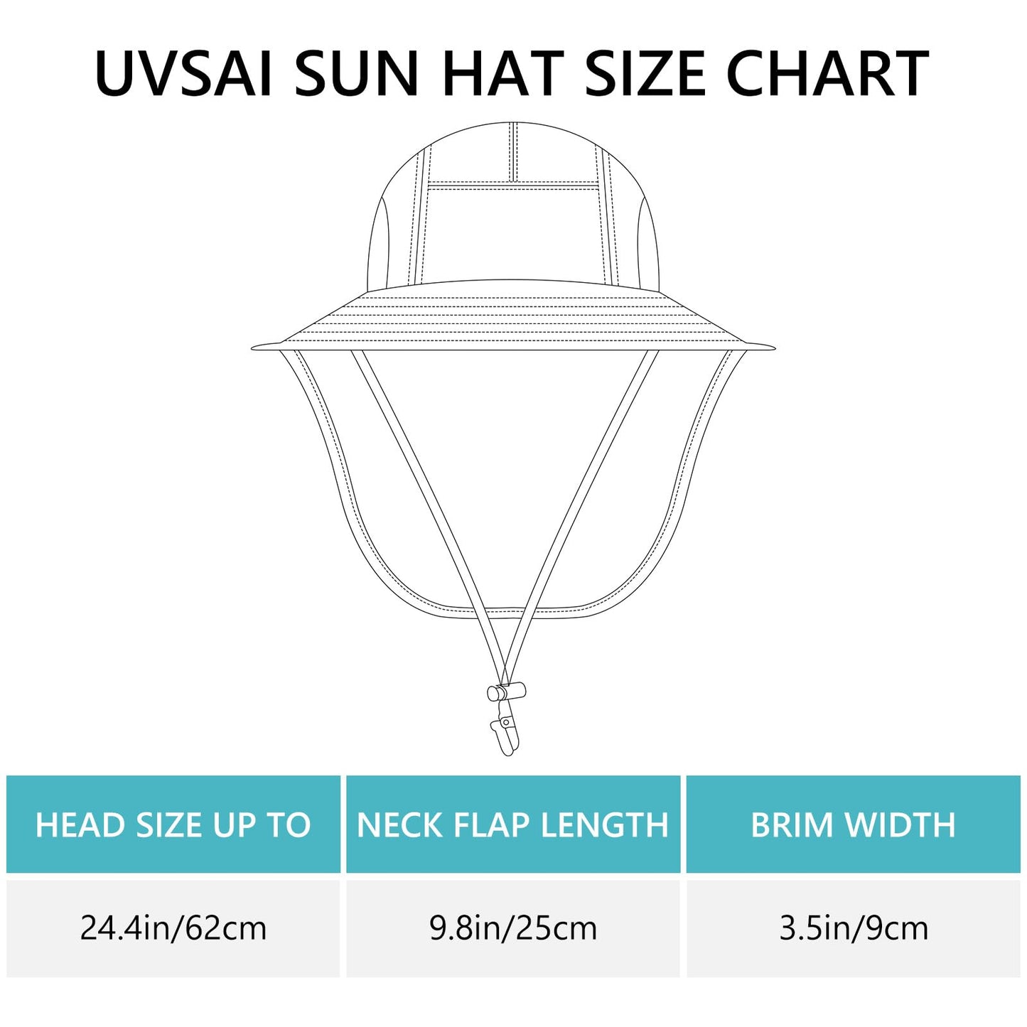 UVSAI UPF 50+ Foldable Sun Hats Wide Brim with Large Neck Flap for Men Women UV Protection Gardening Fishing Beach Hat Pale Lavender