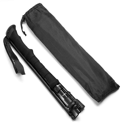 Foldable Pointer Safety Stick | Hiking Stick with Nylon Bag for Men and Women with Professional Multitool Comfortable Grip，Self-DefenseBag Sticks Bag