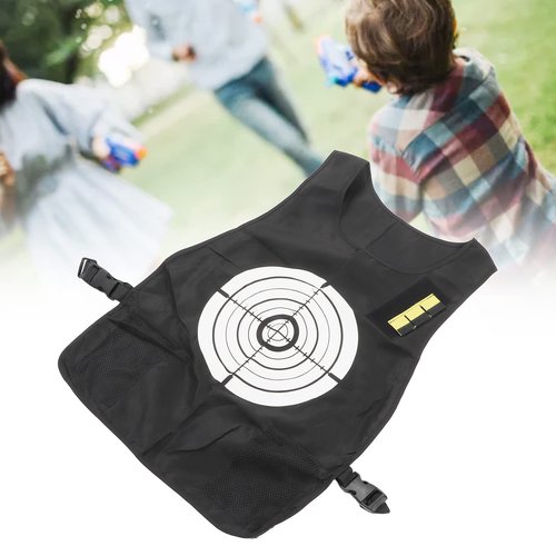 Water Activated Target Vest, Double Sided Quick Drying Water Activated Target Vest Cloth Scoring Game Water Fight Vest for Adult Kids Average Size