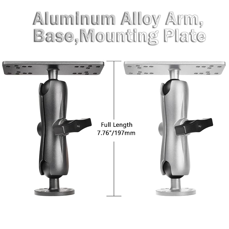 VAUBORTTI Aluminum Fish Finder Mount, Marine Electronic Mount for