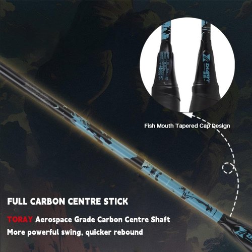 Badminton Racquet,Badminton Rackets,Black Myth Wukong is A Fully Carbon 4u Ultra Light and Durable Racket,Suitable for Outdoor Fitness and Professional Training (030)