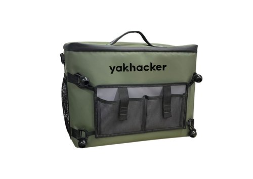 Yakhacker Kayak Cooler Bag, Waterproof Seat Back Cooler with Lawn-Chair Style Seats, Kayak Accessories Portable Ice Chest Cooler for Kayaking, Travel, Lunch, Beaches & Trips (Green)
