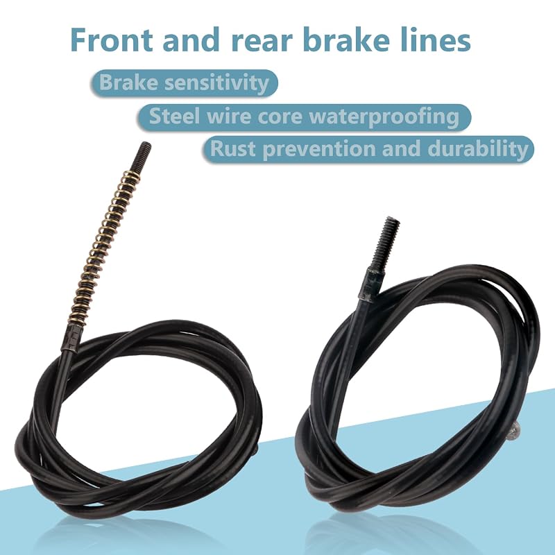 Front Brake Cable for Segway Ninebot Max G30 Electric Scooter - 130cm Steel Cable