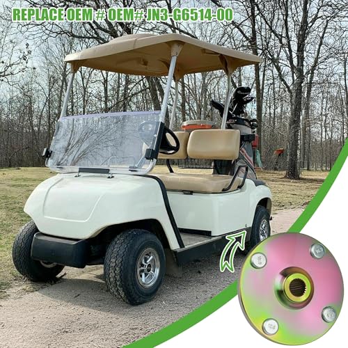 Golf Cart Rear Axle Hub for Yamaha G8 G9 G14 G16 G19 G20 G21 G22 10L0L OEM# JN3-G6514-00