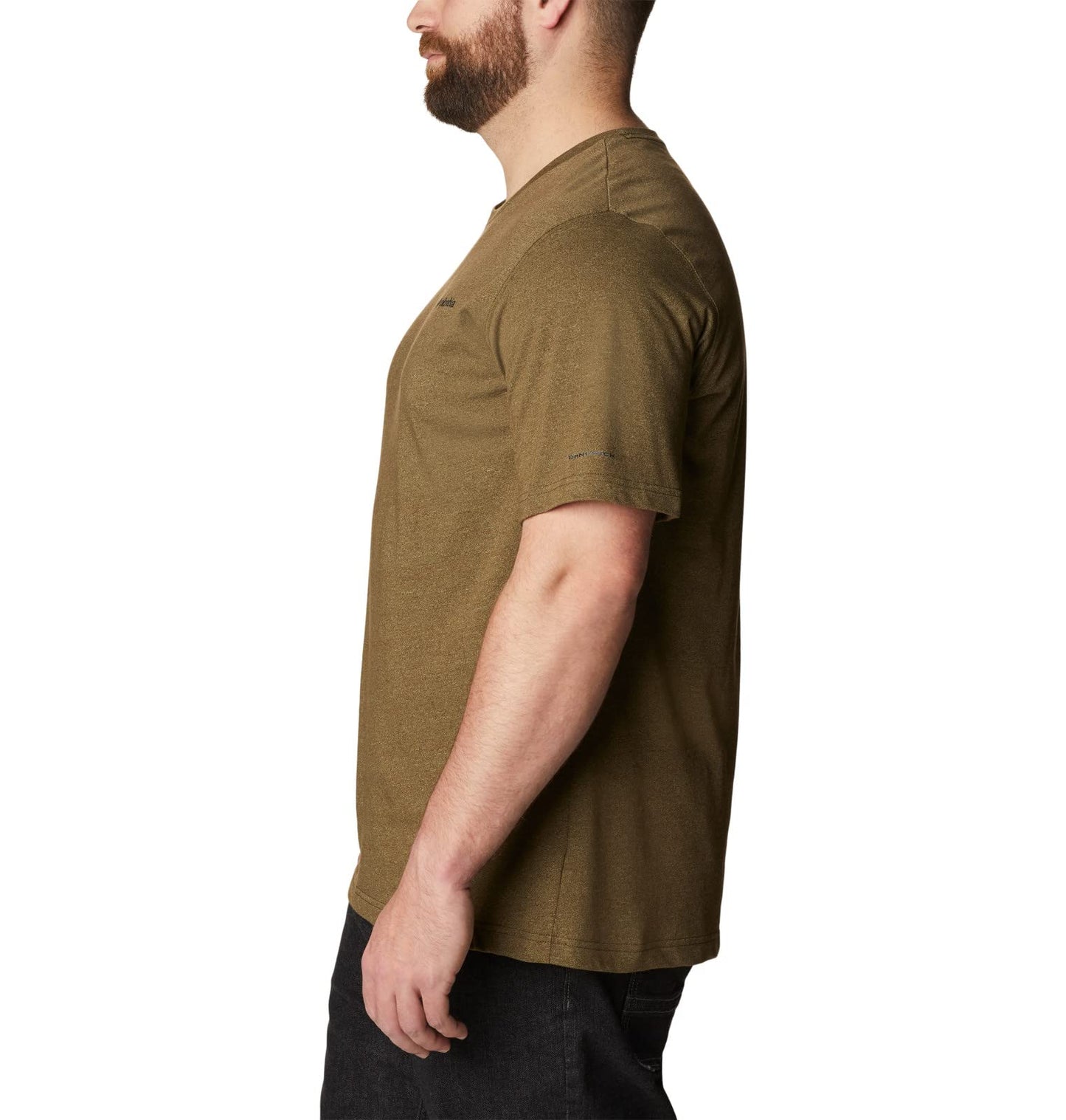 Columbia Men's Thistletown Hills Short Sleeve, Olive Green/Savory, Large