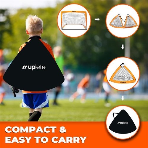 Portable Soccer Goals – Set of 2 | Durable, Easy-to-Set-Up Kids Soccer Nets for Backyard & Outdoor Play | Ideal Gift for Young Soccer Players