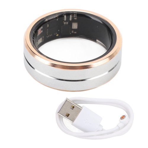 RiToEasysports Smart Health Rings, IP68 Water Proof Metal Wearable Pedometer Sleep Monitor Rings Fitness Smart Rings (12)