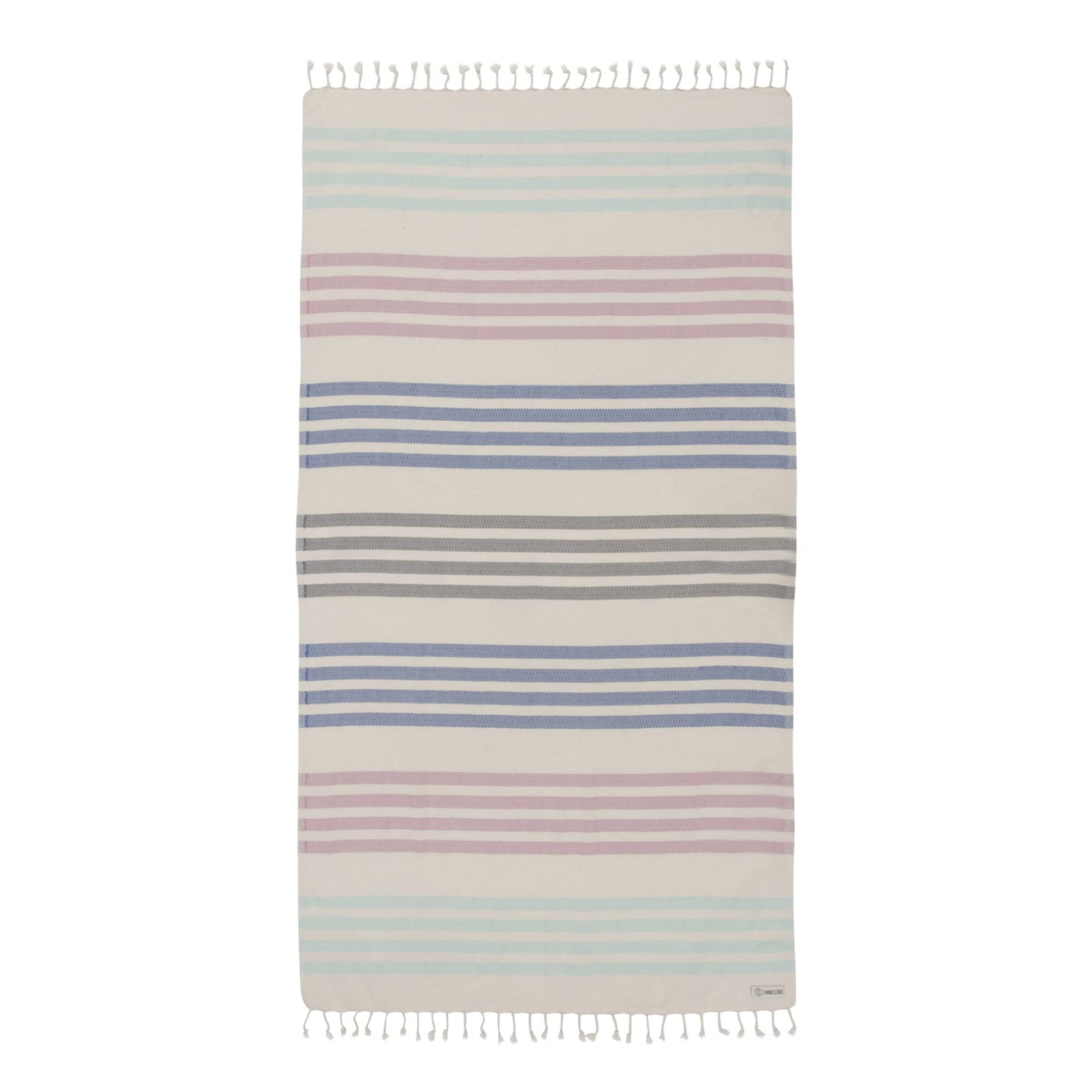 Sand Cloud Beach Towel - Sand Resistant - 100% Organic Turkish Cotton Yarn - Quick Dry Towel for Beach, Picnic, Blanket or Bath - As Seen on Shark Tank - Natu Blue