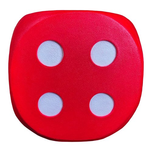 Morrell Big High Roller 17 Pound Compound and Crossbow 6 Sided Any Tip Dice Cube Archery Target with 6 Sides, 21 bullseyes, and Carry Handle, Red