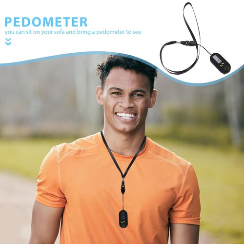 Veemoon 3D Digital Pedometer Accurate Step Counter Walking Distance Miles Calorie Counter Exercise Time Silent with Clip and Lanyard for Men Women Exercise