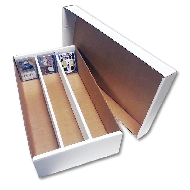 Max Protection 3-Row Shoe Box Card Storage - 3000 Card Capacity, 5-Pack
