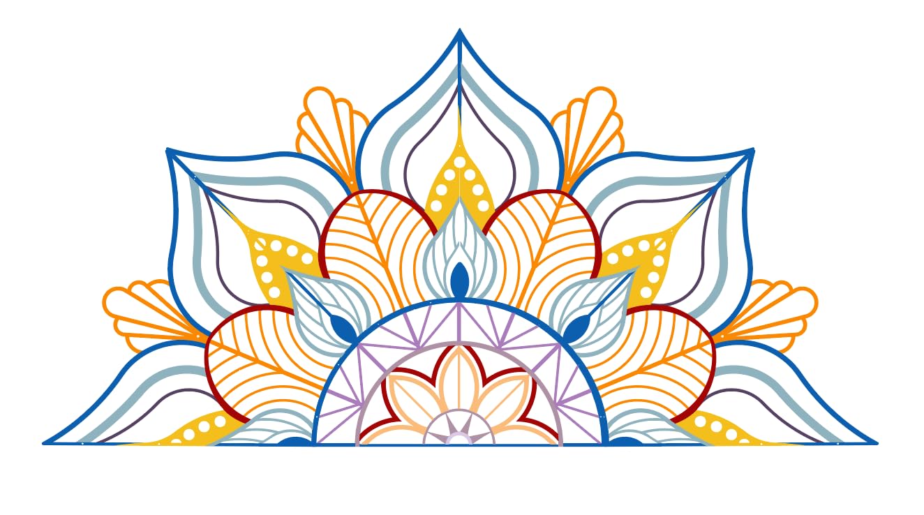 Resama Large Metal Mandala Wall Decor, Unique Lotus Flower Wall Art, Suitable for Office and Home Indoor and Outdoor Decoration